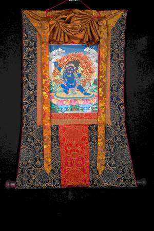 Vajrapani Thangka | Holder of Vajra and Noose | Buddhist Art for Meditation